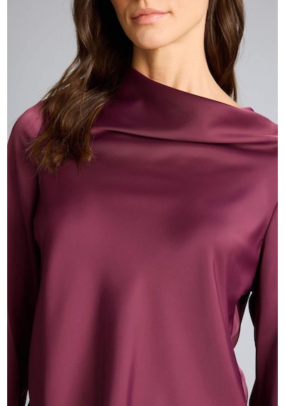 Defacto Regular Fit Degaje Yaka Saten Uzun Kollu Bluz H0064ax26spbr306 Bordo-br306
