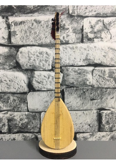 Minyatür Bağlama Saz Masa Üstü Enstrüman Minyatür Bağlama Saz Masa Üstü Enstrüman