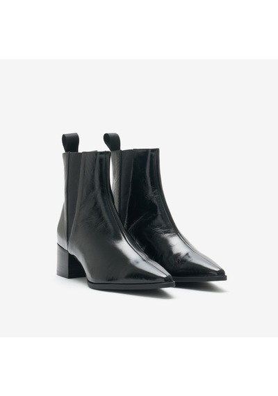 Black Bot Kadın 65s5 Frau Ortıseı Ankle Boot Wıth Heel siyah