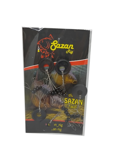 Sazan Rig Siyah Kauçuk Stoper Large (L) (30 Adet)