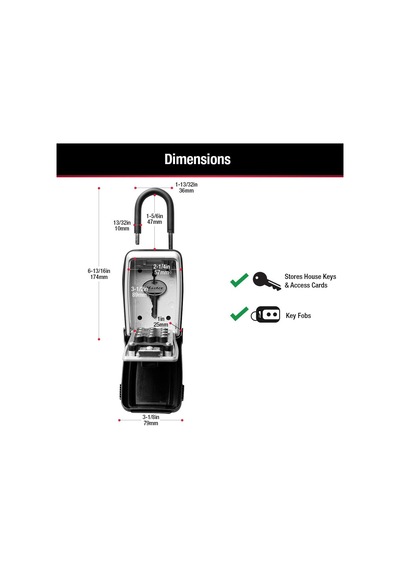 Master Lock 5422d Push Button Taşınabilir Key Safe By Master Lock