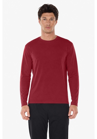 Malabadi Erkek Bordo Bisiklet Yaka Micro Modal Extra Yumuşak Kışlık Pijama Takımı 6032
