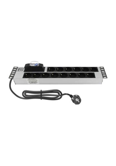 Amp Connect 19" 2u 14'lü Schuko Sigortalı Kabinet Grup Prizi Pdu -16a