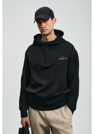 Lufian Road Erkek Sweatshirt Siyah Siyah 112030180100100 Siyah