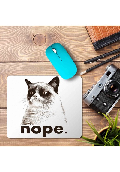 Nope Kedi Özel Baskılı Mouse Pad