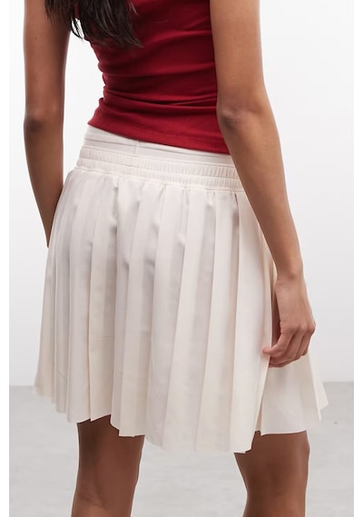Nike Sportswear Women's Mid Rise Pleated Skirt Cream Kadın Pileli Etek Krem