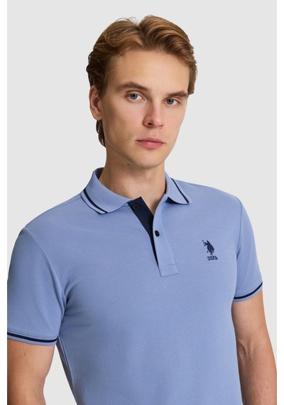 U.S. Polo Assn. U.s. Polo Assn. Erkek İndigo Tişört Basic 50326975-vr028