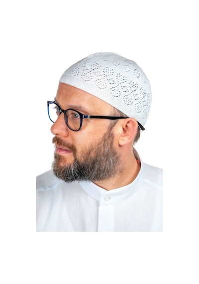 Mercan Namaz Takkesi Beyaz 12 Adet