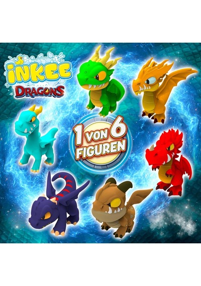 Ejderha Temalı Inkee Sürpriz Banyo Bombası Figürlü Dragons Oyuncağı 100 G 13x7,5x6 Cm