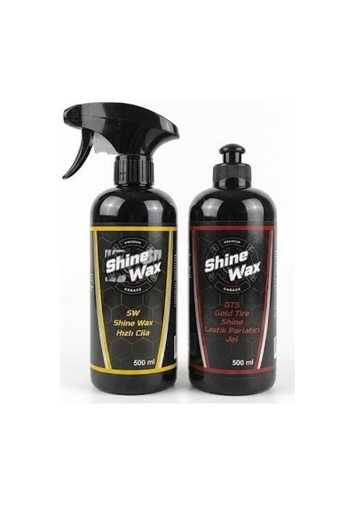 Shine Wax Hızlı Cila & Lastik Parlatıcı Jel 500 Ml 2'li Set