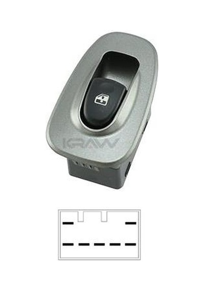 Cam Kaldırma Anahtarı Arka Hyundai Accent 2 2000-2006 7 Pin 93580-25015pk An-803b Kraw