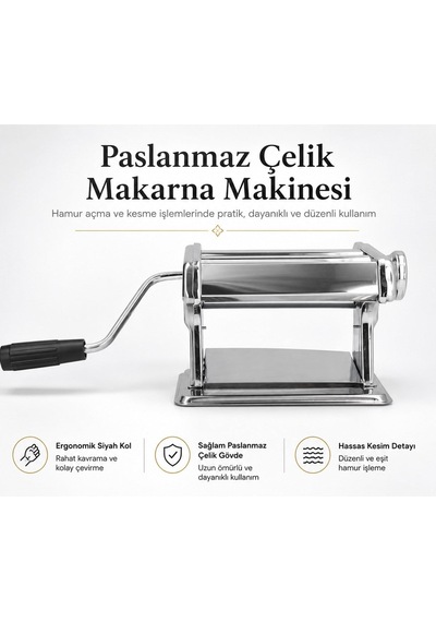 Erişte Kesme Makinesi Paslanmaz Hamur Açma Mantı Makarna Dilimleme Kesme Aparatı