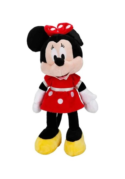 Sunman Oyuncak Peluş Minnie Kırmızı Elbiseli 38 Cm Çok Renkli
