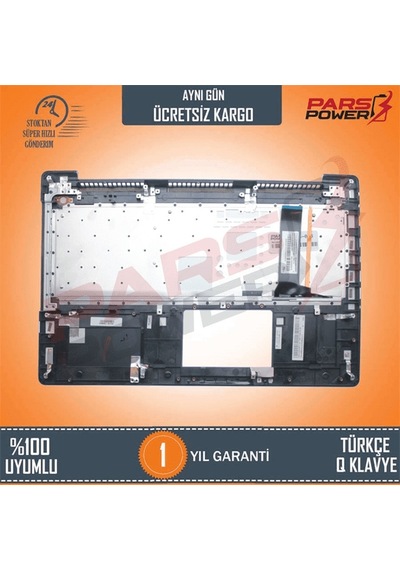Asus Uyumlu N550JK-CN090H, N550JV-DB71-CA, N550JV-DB72 Klavye Kasalı Işıklı (Siyah TR) (Pars Power) Siyah Kasalı - Işıklı 267103