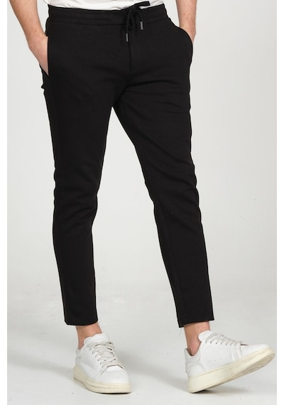 Cekmon Rahat Beli Lastikli Erkek Jogger Pantolon Siyah