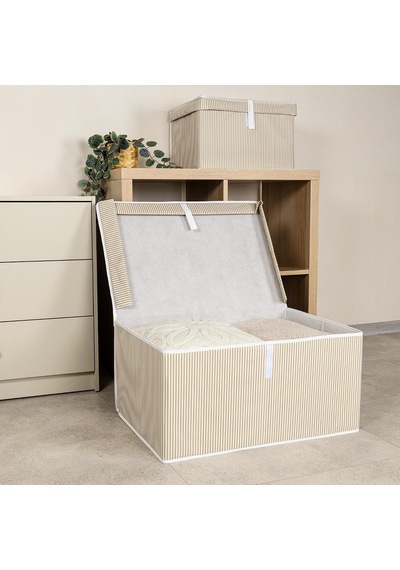 Çok Amaçlı Düzenleyici Kapaklı Sandık Tipi Kutu Hurç Organizer 50 X 40 X 30, Kahverengi Çok Renkli Çok Amaçlı Düzenleyici Kapaklı Sandık Tipi Kutu Hurç Organizer 50 X 40 X 30, Kahverengi Çok Renkli