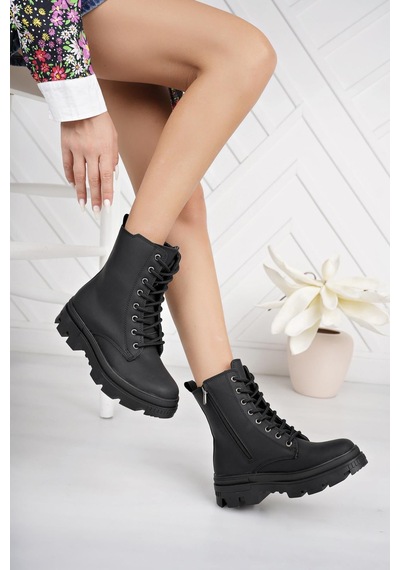 Nesilshoes Nesil Shoes Neyna 1328 Siyah Zümrüt Bağcıklı Kadın Bot Siyah - Zümrüt Yeşili Nesilshoes Nesil Shoes Neyna 1328 Siyah Zümrüt Bağcıklı Kadın Bot Siyah - Zümrüt Yeşili