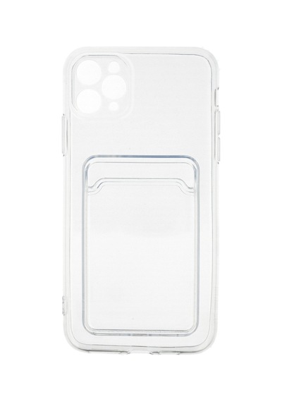 Apple iPhone Uyumlu  11 Pro Max Kılıf Kart Şeffaf Silikon -  Şeffaf