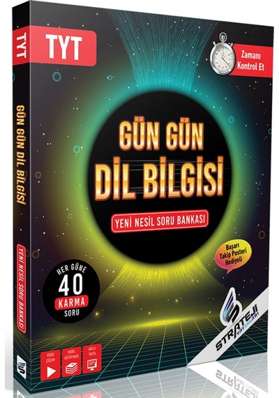 YKS TYT Gün Gün Dil Bilgisi Soru Bankası -  Strateji Yayınları