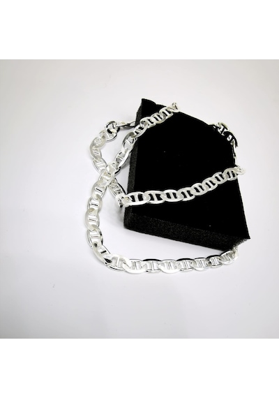 Omar Silver Erkek Barlı Gümüş Kolye Zincir 6,6 Mm