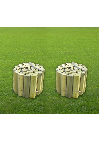 Ahşap Bordür 20 X 150 Cm 2'Li 3 Kazıklı