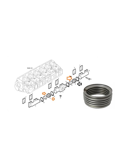Iveco-stralıs-boru, Egzost Manıfold 5802740763