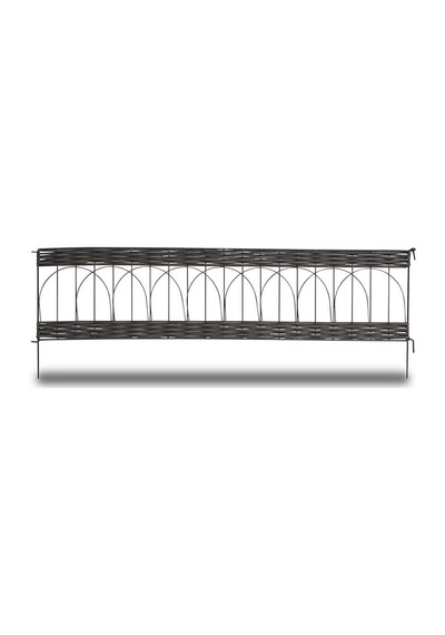 Bordür Kenar Pvc Rattan 100x25/35cm Kahverengi