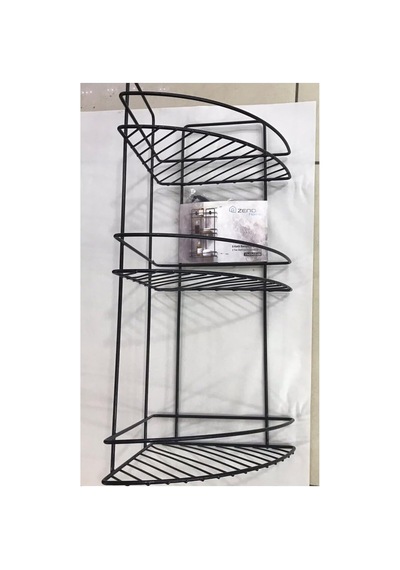 Abnturk 48 Cm 3 Katlı Banyo Köşeliği Düzenleyici Şampuanlık Paslanmaz Metal Köşelik Duş Rafı, Aygl16132009202 Diğer