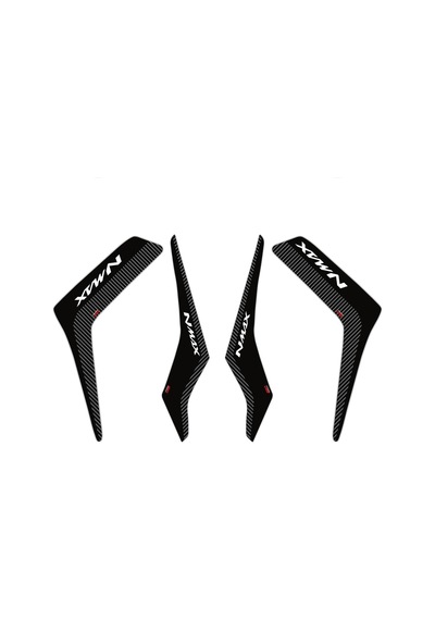 GP Kompozit Yamaha NMAX 125 / 155 2015-2020 Uyumlu Yan Pad Seti Siyah-Karbon