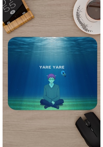 Saiki Kusuo Anime V2 - 22x18 Gaming Kauçuk Kaymaz Taban Mouse Pad Fare Altlığı