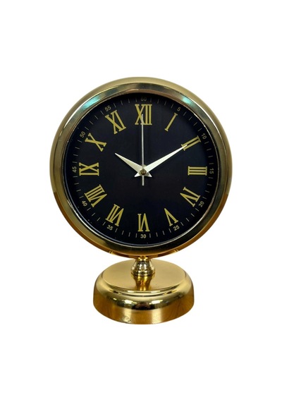 Büro Ev Ofis Hediyesi İçin 25x20cm Golden Metal Notif Masa Saati Diğer
