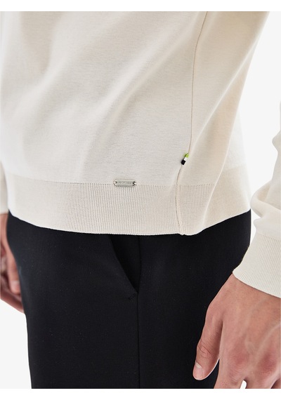 Erkek Sweatshirt 40924 - Krem Krem