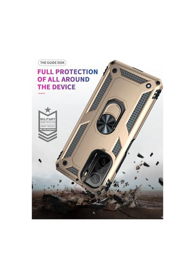 Xiaomi Poco F3 Kılıf Sofya Yüzüklü Silikon Kapak