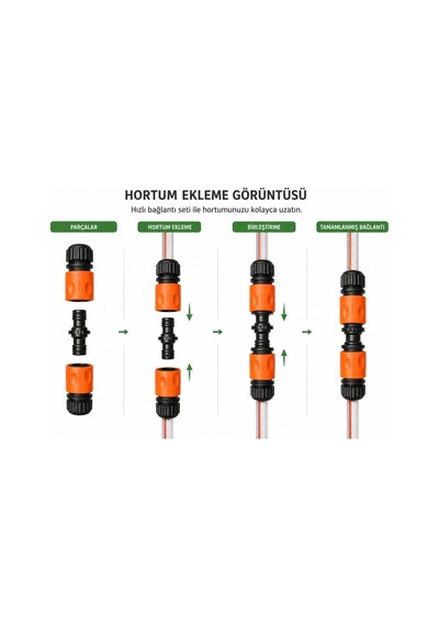Md-313 Otomatik Hortum Bağlantı Aparatı 3 Parça 7 X 10 X 4 Santimetre