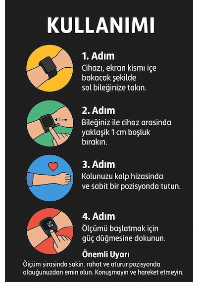 Mayf Türkçe Konuşan Bilekten Ölçer Tam Otomatik Tansiyon Aleti