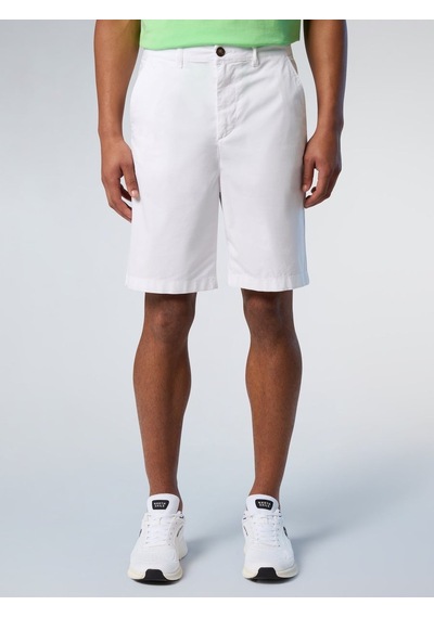 North Sails Freedom Regular Fit Chino Erkek Şort-33438 Beyaz