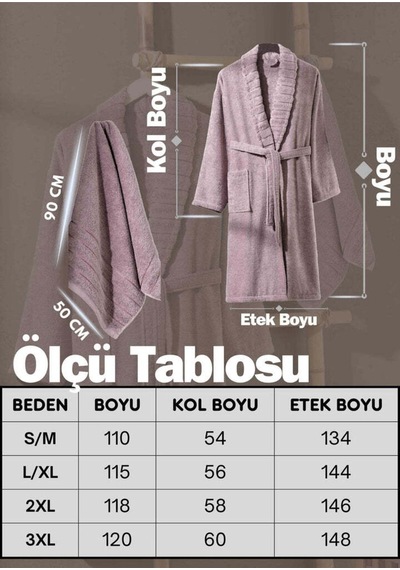 Carla Havlulu Bornoz Seti Mürdüm