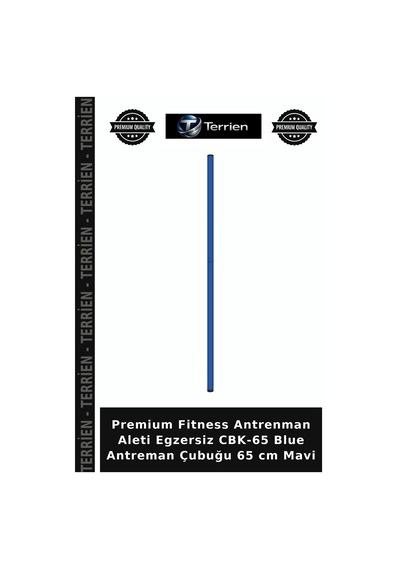 Premium Fitness Antrenman Aleti Egzersiz Cbk-65 Blue Antreman Çubuğu 65 Cm Mavi