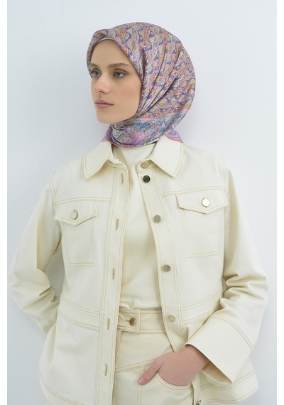 Armine Saf İpek Sura Eşarp-2026 İlkbahar-yaz- 951800d Lila
