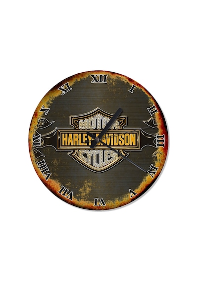 Harley Davidson Tasarım Duvar Saati (408136879) Çok Renkli