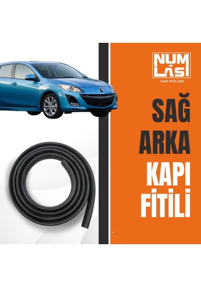 Mazda 3 Hatchback 2009-2012 Sağ Arka Kapı Fitili-a Kalite-numlas-nm4096