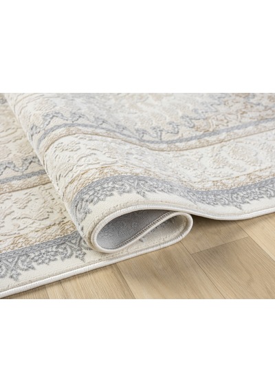 Mariesse Home Artes Serisi Bambu Dokulu Modern Sık Dokuma Makine Halısı Smart 12003 Gri