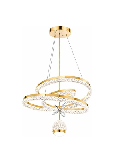 Eray Aydınlatma 6011-500 Tek Toplu Gold Led Avize Sarı