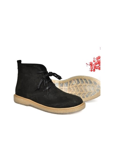Fox Shoes R374923202 Siyah Süet Alçak Taban Klasik Kadın Bot Siyah