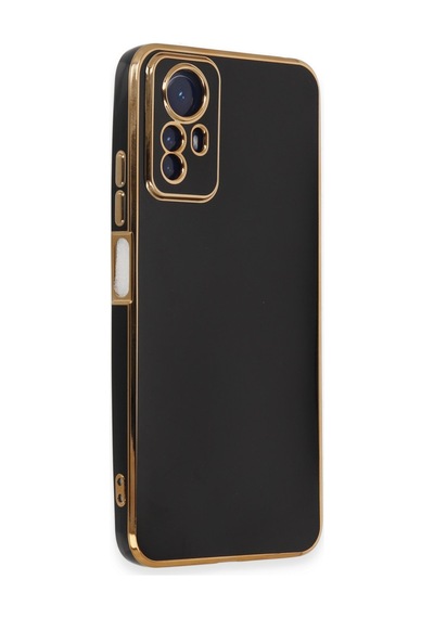 Note 12s Kılıf Volet Silikon - Siyah