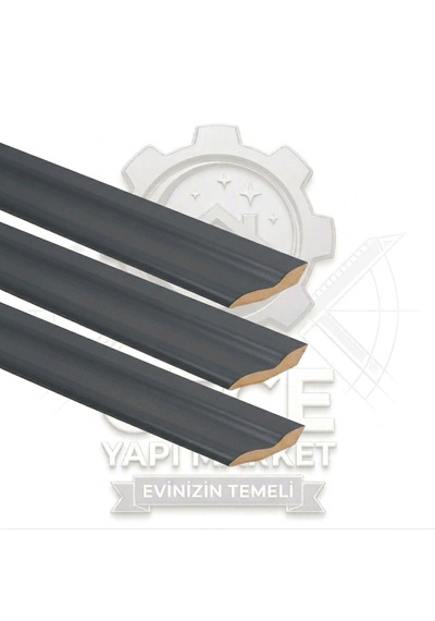 Antrasit Süpürgelik 6 Cm , 3 Adet Süpürgelik