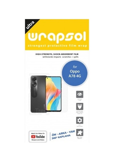 Oppo A78 4g Ön, Arka Ve Yan 360 Derece Tam Kaplama Poliüretan Film