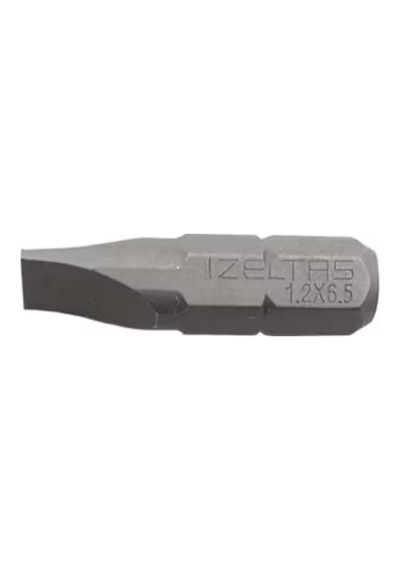 İzeltaş 25 Mm 1,2 6,5 Düz Bits Uç - 4810201265