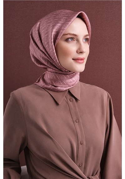 Armine Saf İpek Sura Eşarp 9625d 03 Koyu Lacivert