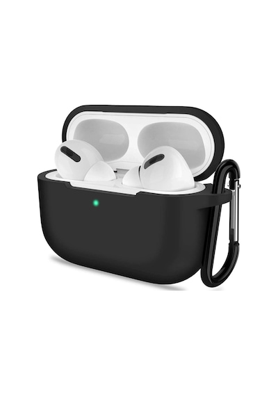 Adige Apple Uyumlu AirPods Pro 3 Kulaklık Kılıf Silikon Soft Siyah Siyah